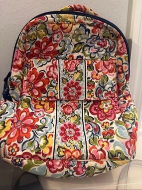 Vera Bradley Floral Quilted Backpack purse